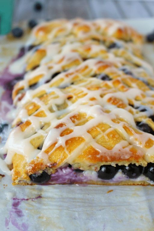 Blueberry Lemon Puff Pastry Breakfast Braid