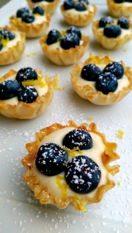 Blueberry Lemonade Dessert Shells