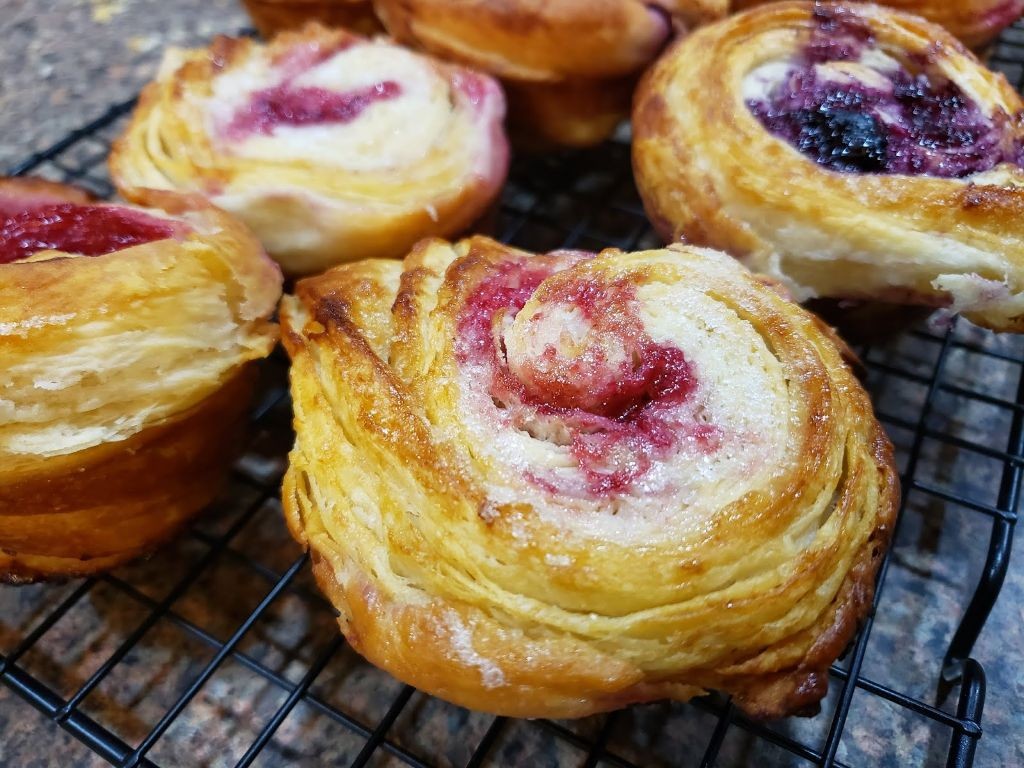 Blueberry Swirl Kouign-Amann