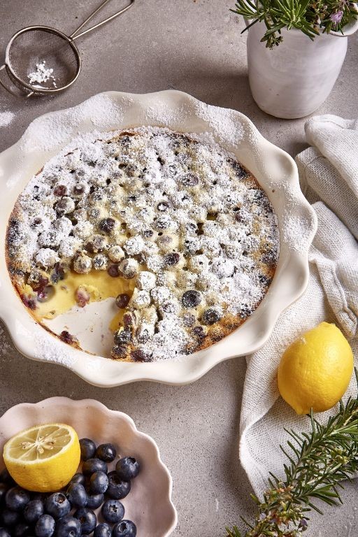 Blueberry and Lemon Clafoutis
