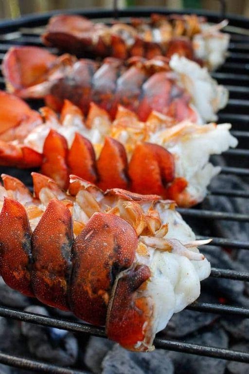 Bourbon-Glazed Grilled Lobster Tail