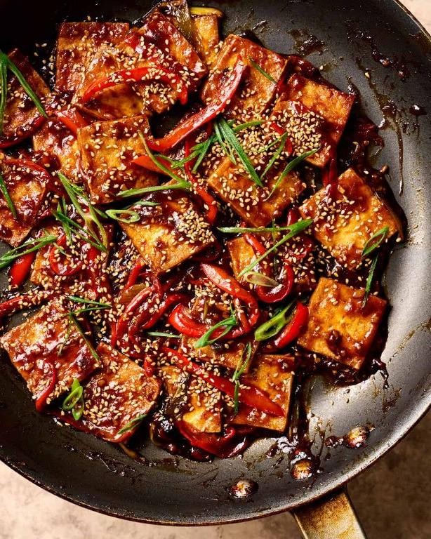 Braised Cordyceps with Tofu and Vegetables