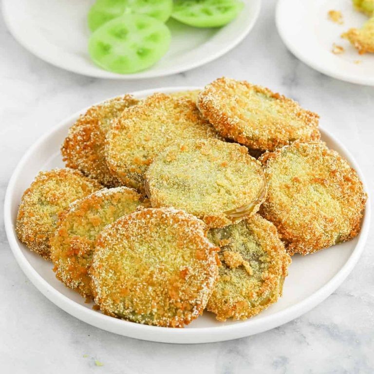 Breadcrumb-Coated Fried Green Tomatoes