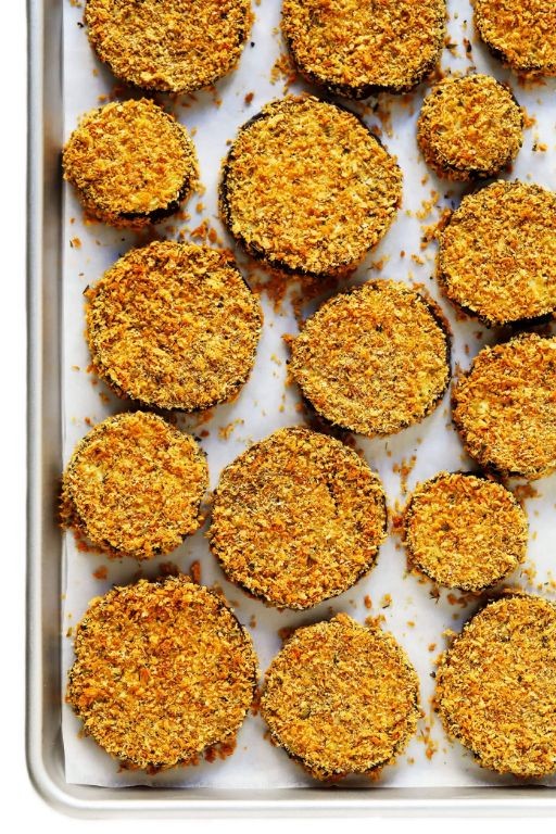 Breadcrumb-Crusted Eggplant Parmesan
