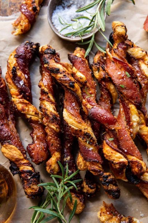 Brie and Bacon Puff Pastry Twists