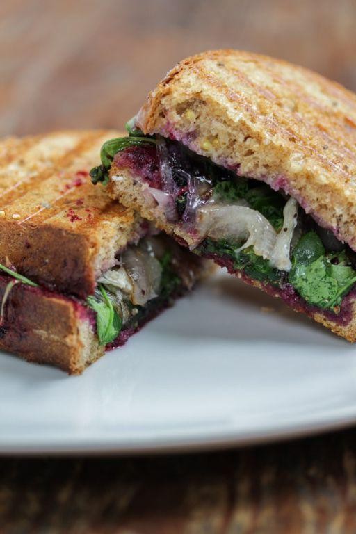 Brie and Blueberry Jam Panini