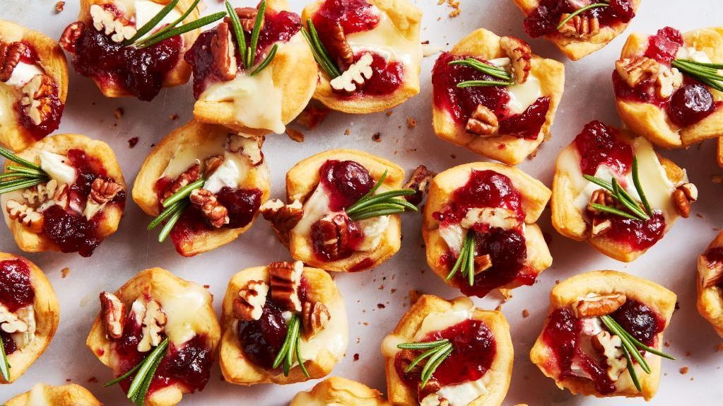 Brie and Cranberry Jam Bites