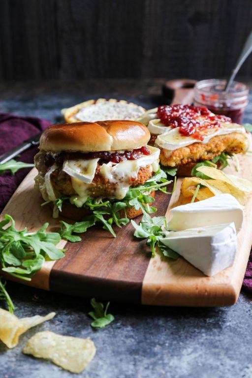 Brie and Cranberry Rotisserie Chicken Sandwich