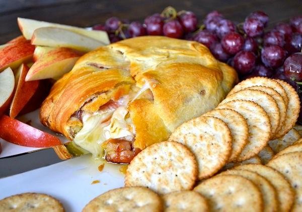 Brie and Grape Jam Croissants