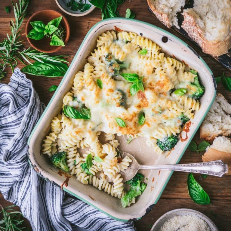 Broccoli and Cheddar Bertolli Alfredo Bake