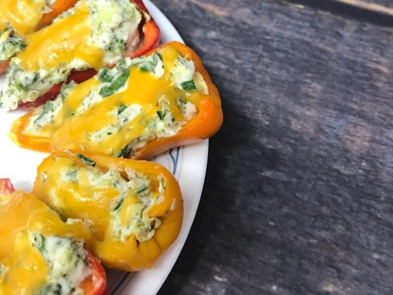 Broccoli and Cheese Stuffed Peppers