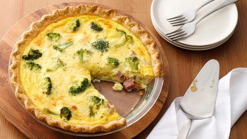 Broccoli and Ham Quiche