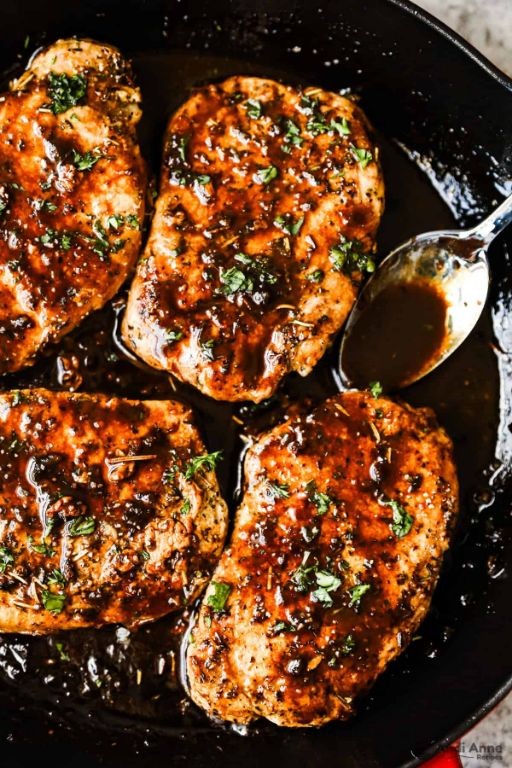Brown Sugar Balsamic Pork Chops