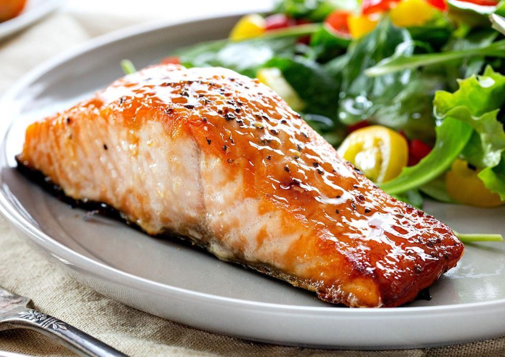 Brown Sugar Glazed Baked Salmon