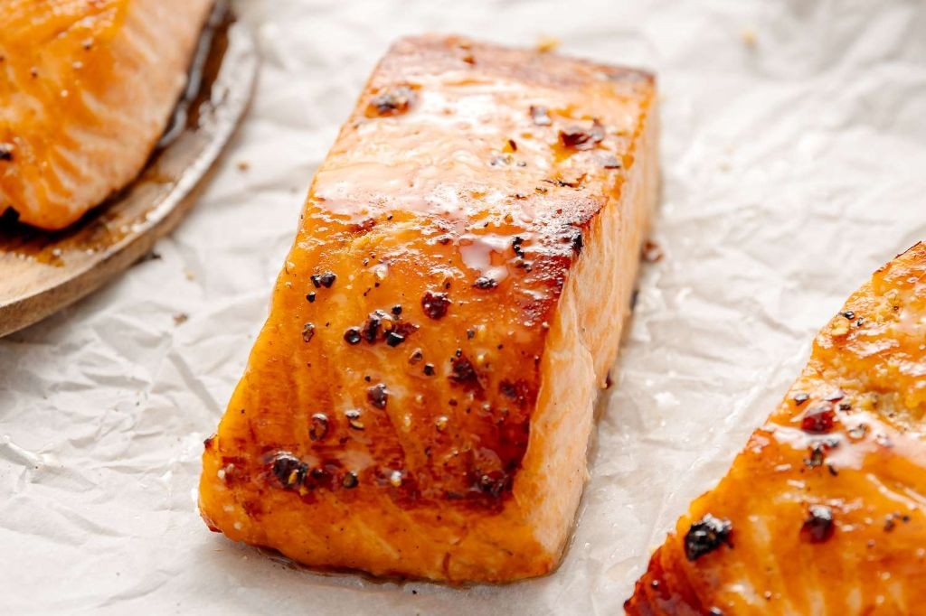 Brown Sugar Glazed Crispy Salmon