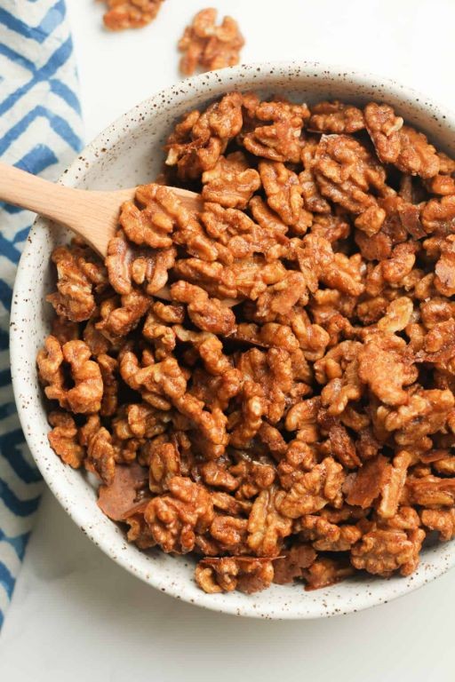 Brown Sugar Roasted Walnuts
