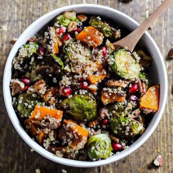 Brussels Sprouts and Quinoa Bowl