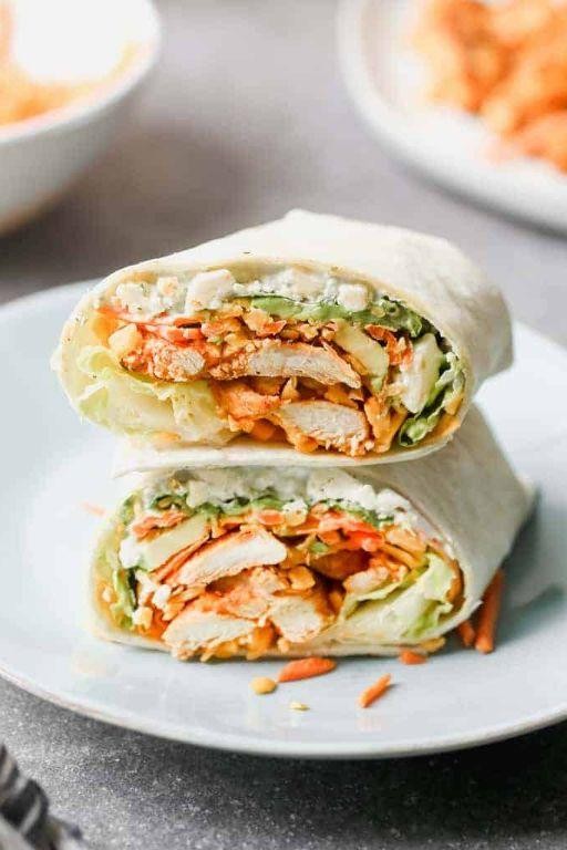 Buffalo Chicken Chopped Cheese Wrap