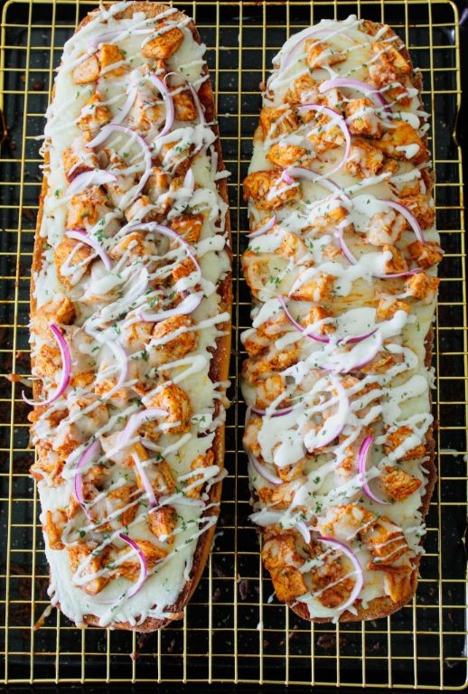 Buffalo Chicken French Bread Pizza