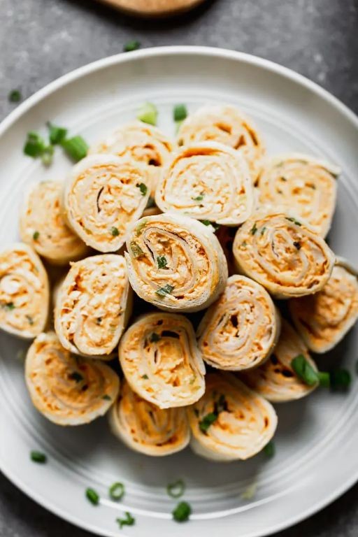 Buffalo Chicken Pinwheel Appetizers