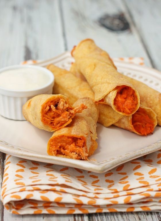 Buffalo Chicken and Cheese Taquitos