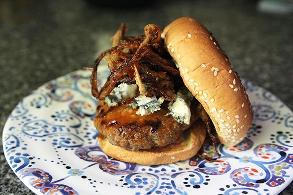 Buffalo Hamburger Skillet with Blue Cheese