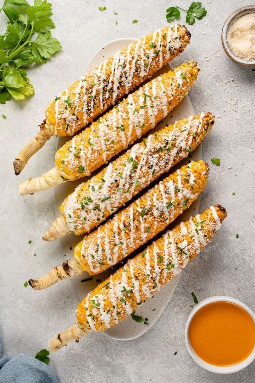 Buffalo Ranch Grilled Corn