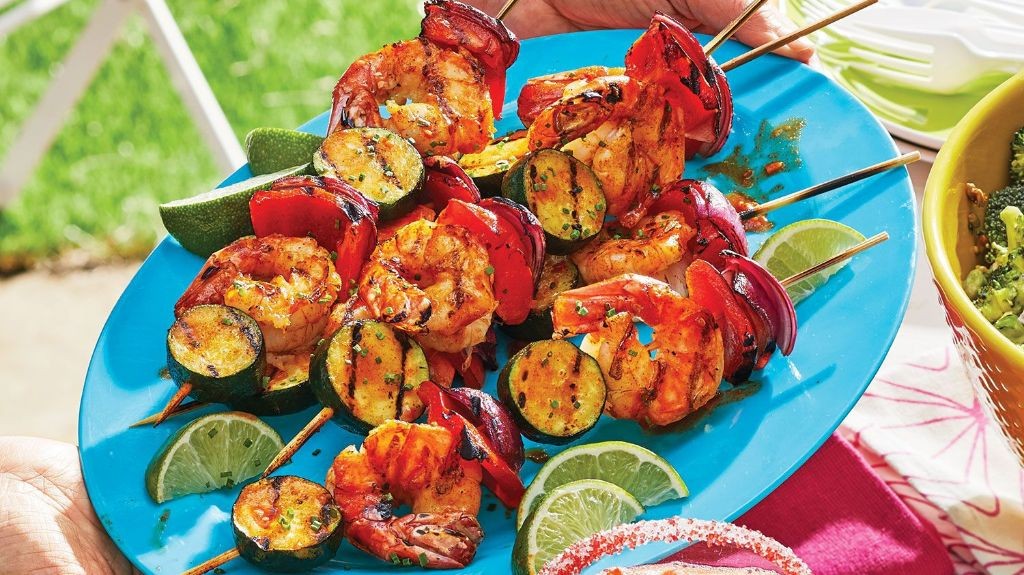 Buffalo Shrimp Kabobs