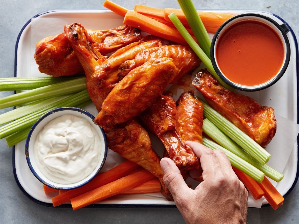 Buffalo Style Fried Turkey Wings
