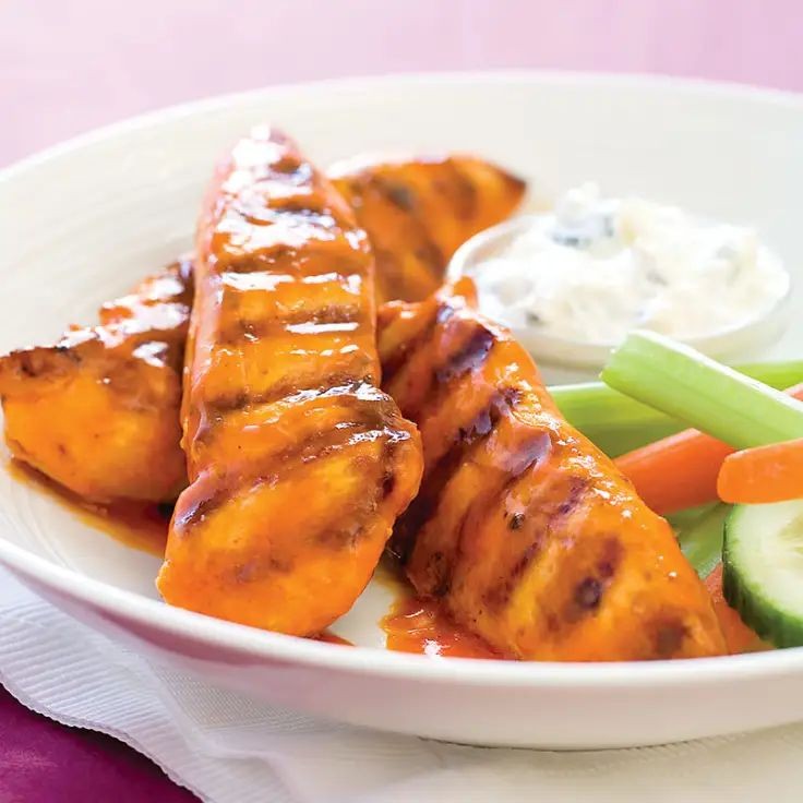 Buffalo Style Grilled Chicken Strips