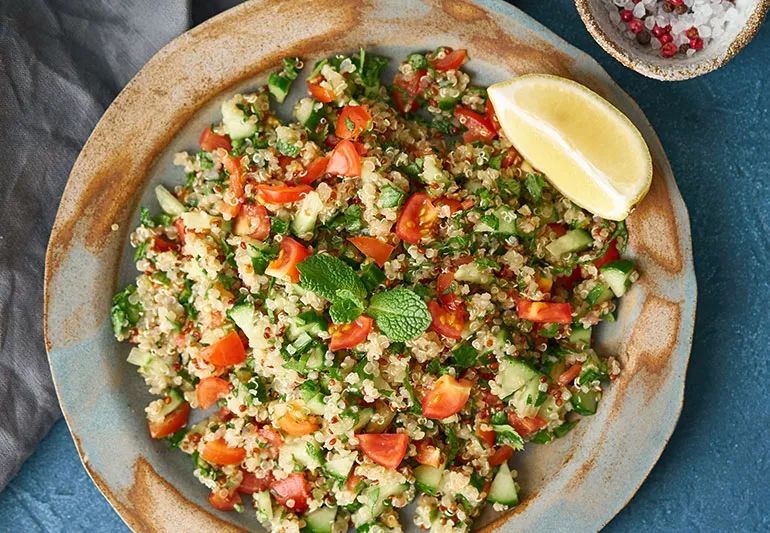 Bulgur Tabbouleh with Extra Herbs and Lemon