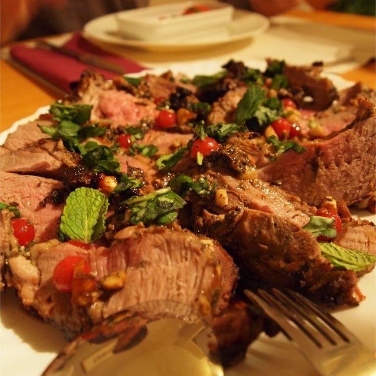 Butterflied Leg of Lamb with Balsamic Fig Glaze