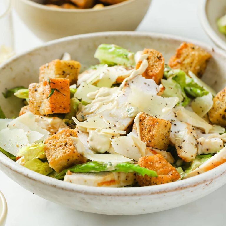 Caesar Salad with Keto-Friendly Dressing