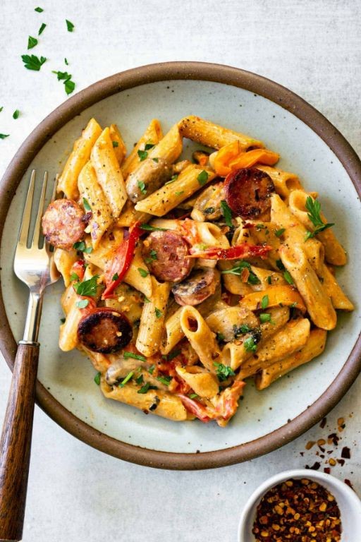 Cajun Pasta Salad with Smoked Sausage
