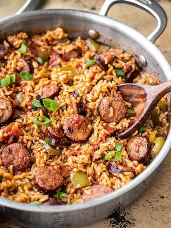 Cajun Sausage and Rice Pilaf