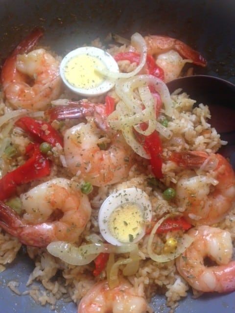 Cajun Shrimp Loco Moco