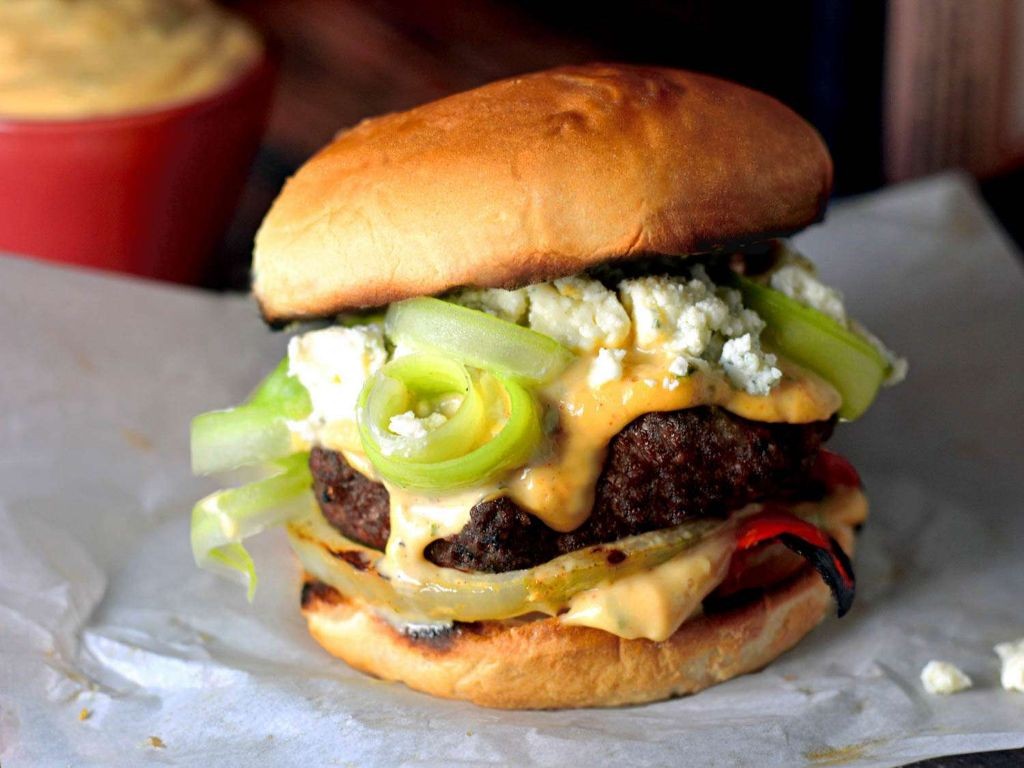 Cajun Spiced Ground Chicken Burgers with Remoulade