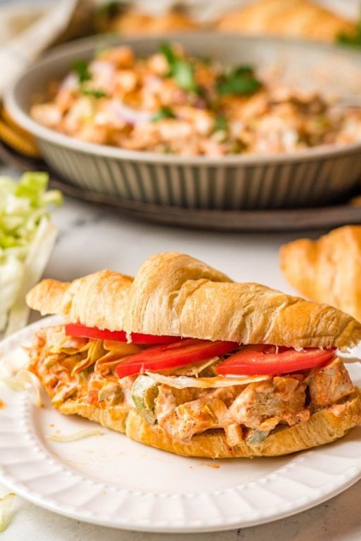 Cajun Spiced Shredded Chicken Sandwich