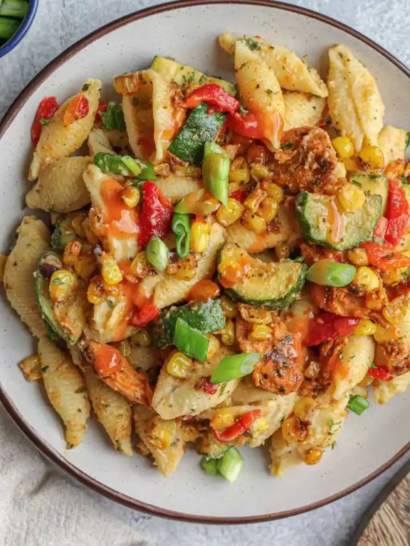 Cajun Vegetable Pasta with Zucchini and Squash