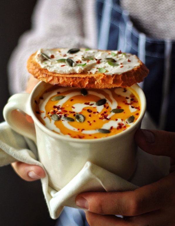 Cajun-Spiced Pumpkin Soup with Cream