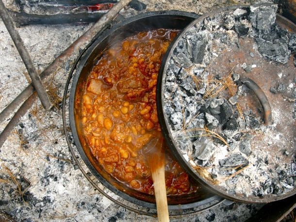 Campfire Dutch Oven Chili