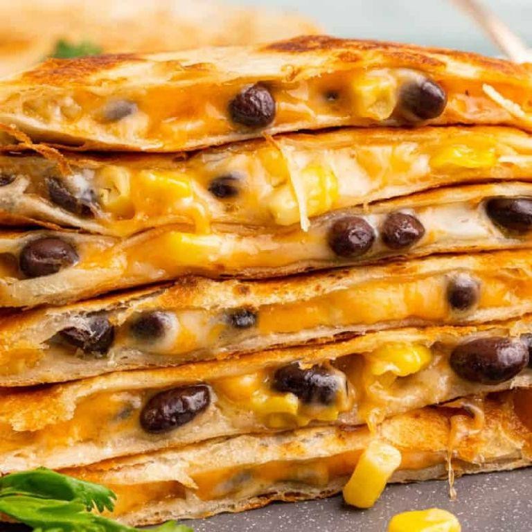 Canned Bean and Cheese Quesadillas