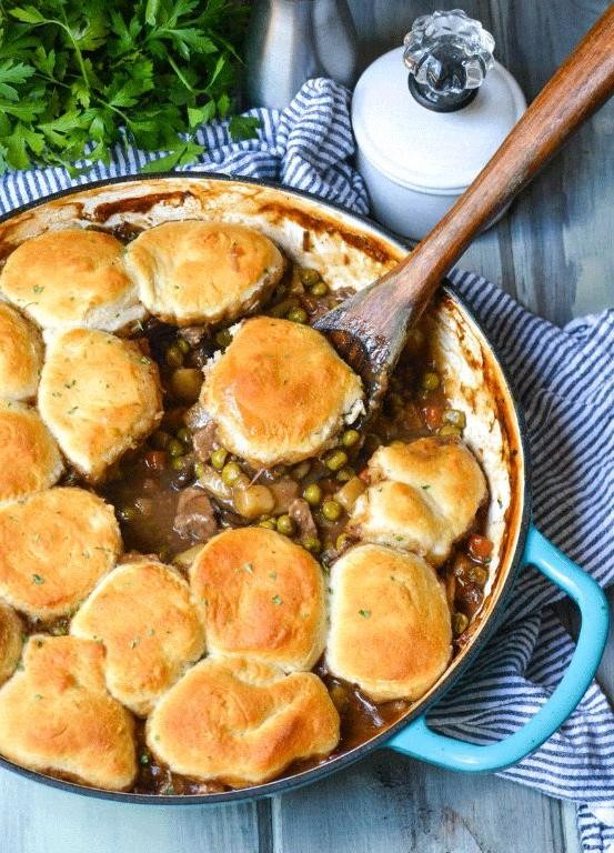 Canned Beef and Biscuit Pot Pie