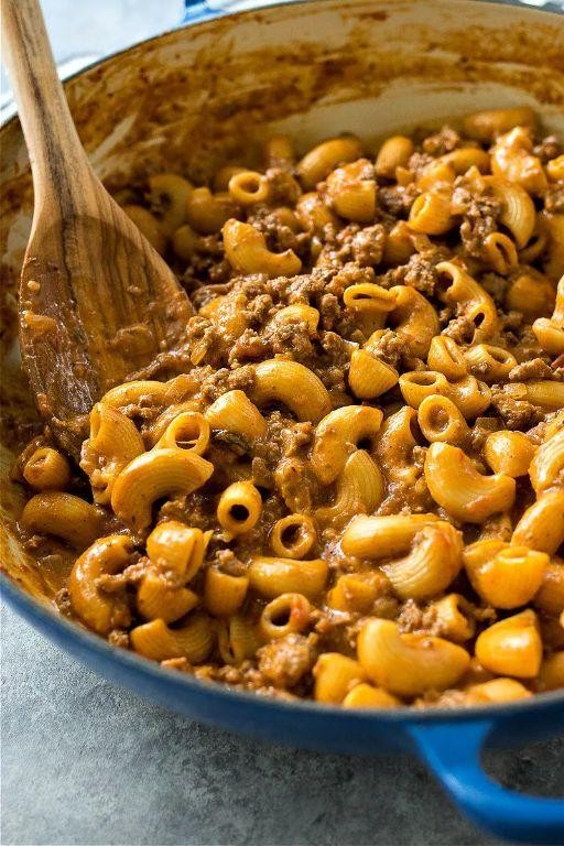 Canned Beef and Macaroni Skillet