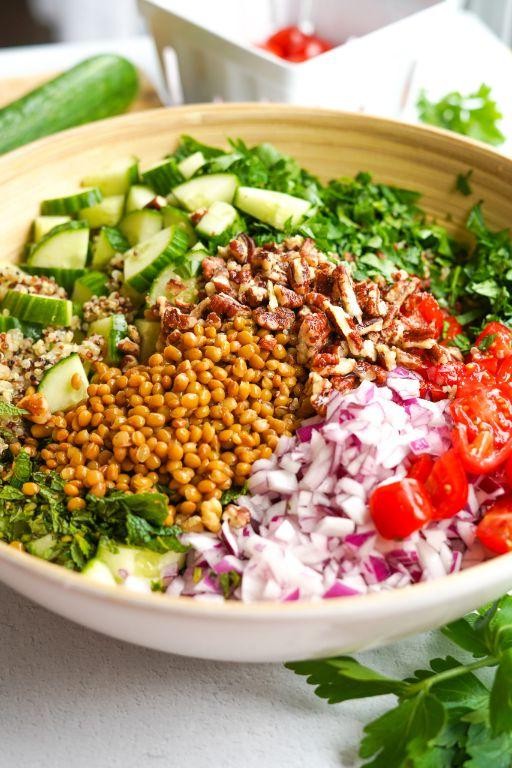 Canned Lentil and Quinoa Salad