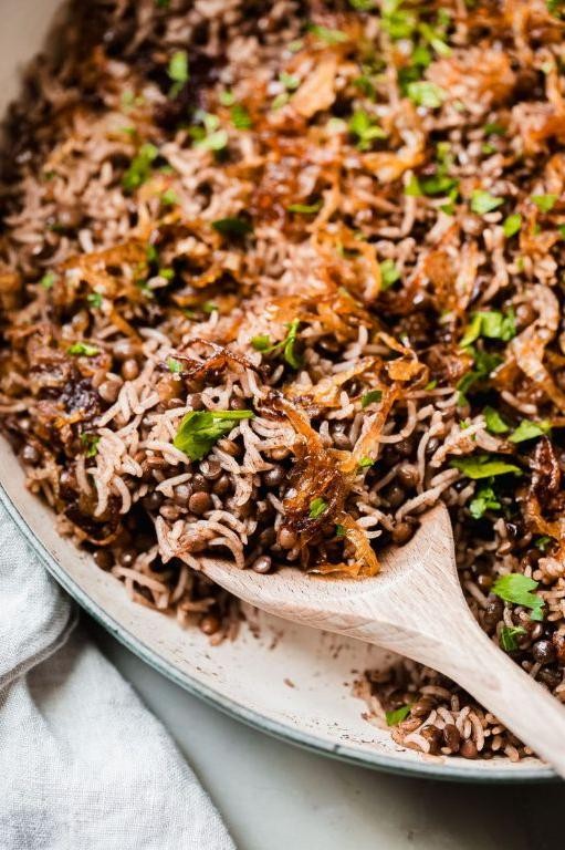 Canned Lentil and Rice Pilaf