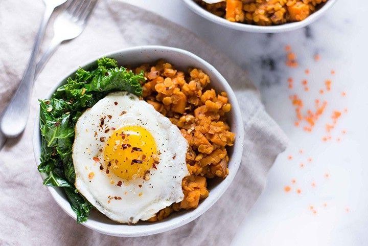 Canned Lentil and Sweet Potato Hash