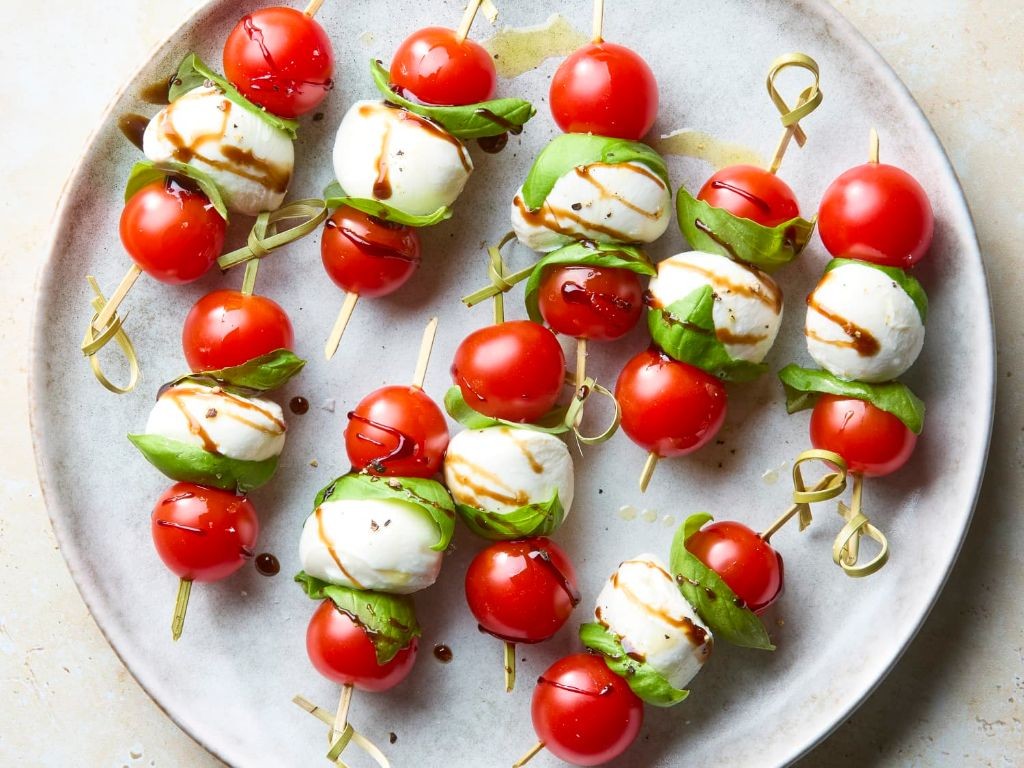 Caprese Pinwheel Skewers