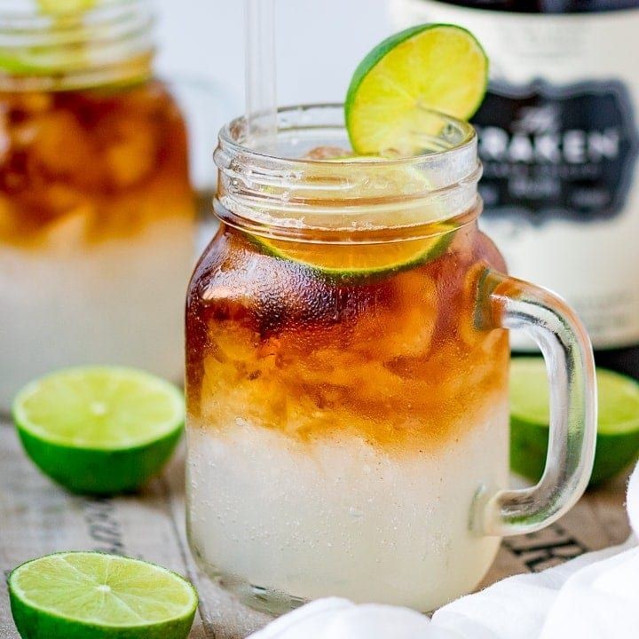 Captain Morgan Dark and Stormy Cocktail