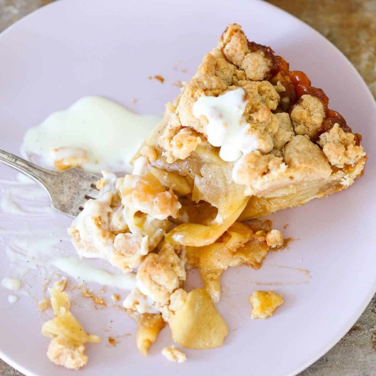 Caramel Apple Flan with Cinnamon Streusel